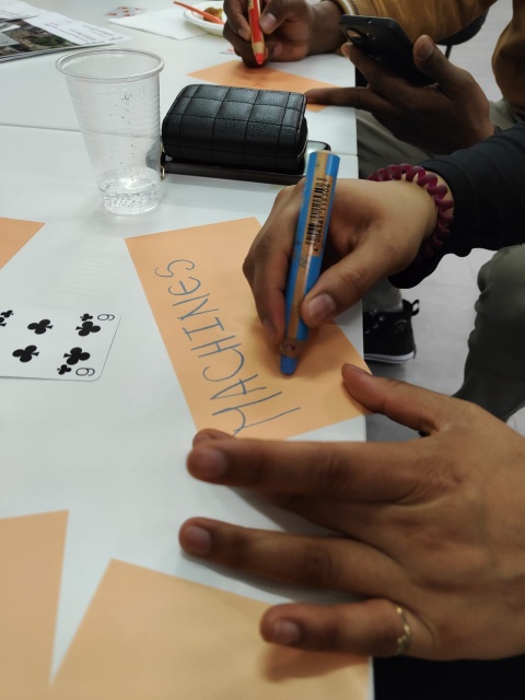 Prise de vue du dernier atelier participatif